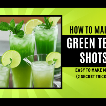 how to make a green tea shot